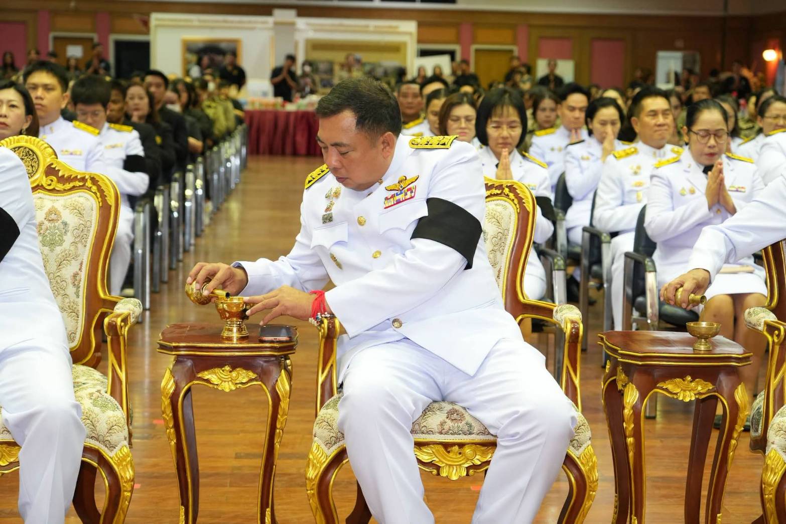 กองวิชาการและพัฒนานวัตกรรมราชทัณฑ์เข้าร่วมกิจกรรมทำบุญตักบาตรทักษิณานุปทาน (ปัณรสมวาร) อุทิศถวายเป็นพระกุศลแด่สมเด็จพระเจ้าลูกเธอ เจ้าฟ้าพัชรกิติยาภา นเรนทิราเทพยวดี กรมหลวงราชสาริณีสิริพัชร มหาวัชรราชธิดา 97504 0